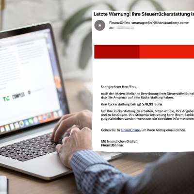 'Letzte Warnung!' - Vorsicht vor Nachricht aus FinanzOnline 'Letzte Warnung!' - Vorsicht vor Nachricht aus FinanzOnline