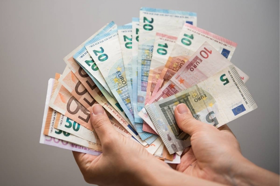 Euro Geld Scheine Hand