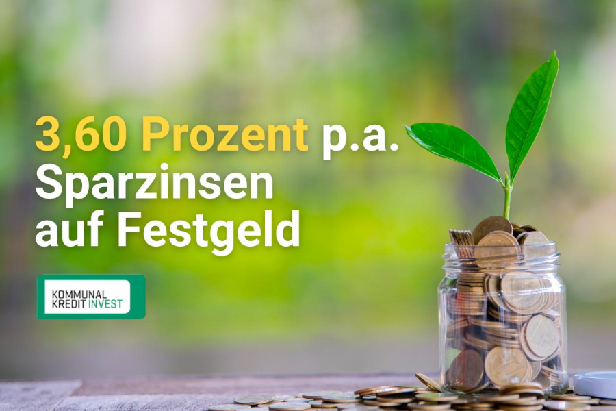 Bis 3,60 Prozent Sparzins - Kommunalkredit Invest macht Sparen wieder attraktiv Bis 3,60 Prozent Sparzins - Kommunalkredit Invest macht Sparen wieder attraktiv