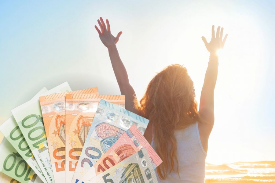 Sommer Sonne Euro Urlaub Geld