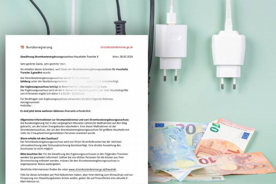 Stromkosten Brief Zuschuss Stromkostenerg�nzungszuschuss