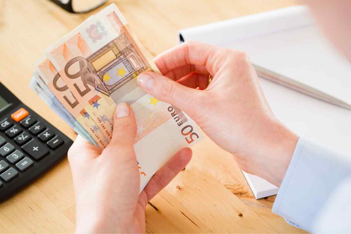 Euro Scheine Geld Rechner Zählen