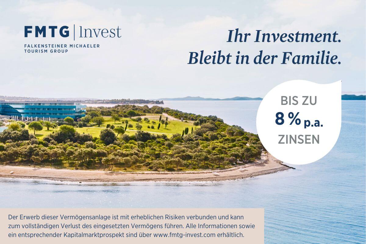Investieren & Urlauben bei Falkensteiner mit bis zu 8 % p.a. Zinsen