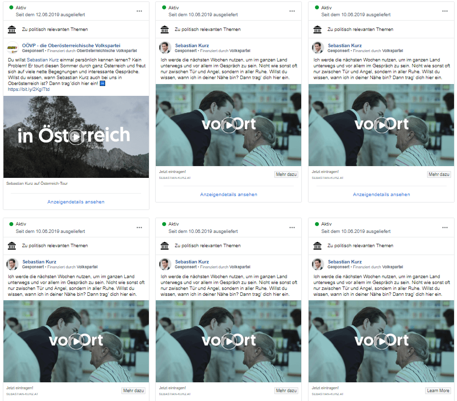 Facebook Ads ÖVP (facebook.com) Facebook Ads ÖVP (facebook.com)