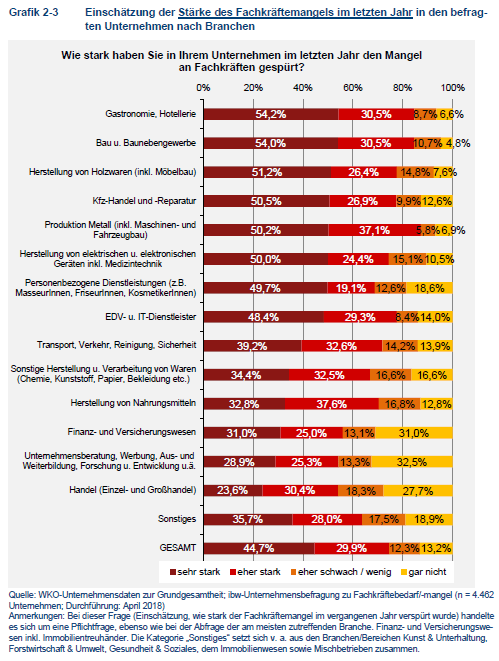 WKO - Studie zum Fachkräftemangel