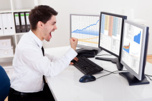 Broker jubelt über Anstieg der Aktienkurse und Binäre Optionen